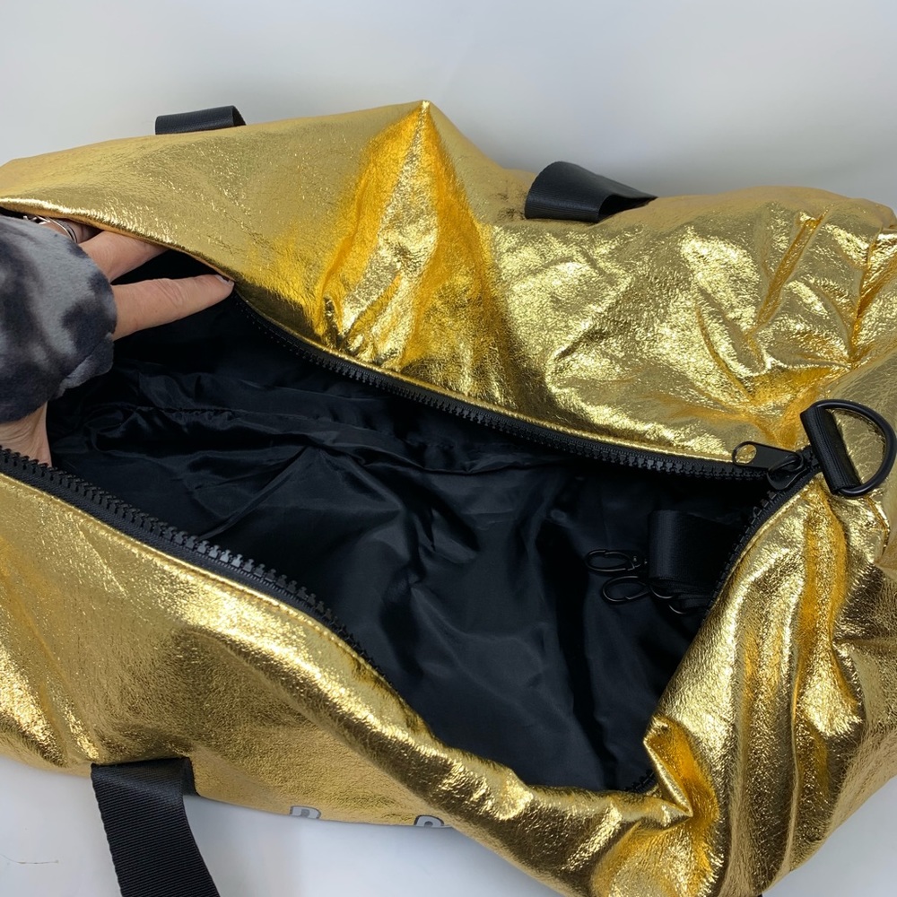 Gold Cardio 2 PC Gym Workout Duffle Bag Large NEW - Picture 2 of 4